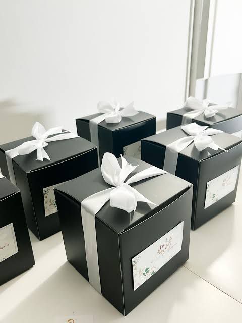 Custom Logo Matte Black Luxe Gift Box